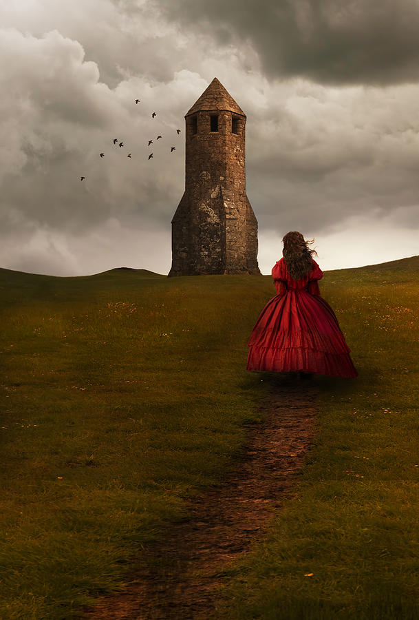 Girl dressed in red Photograph by Jaroslaw Blaminsky