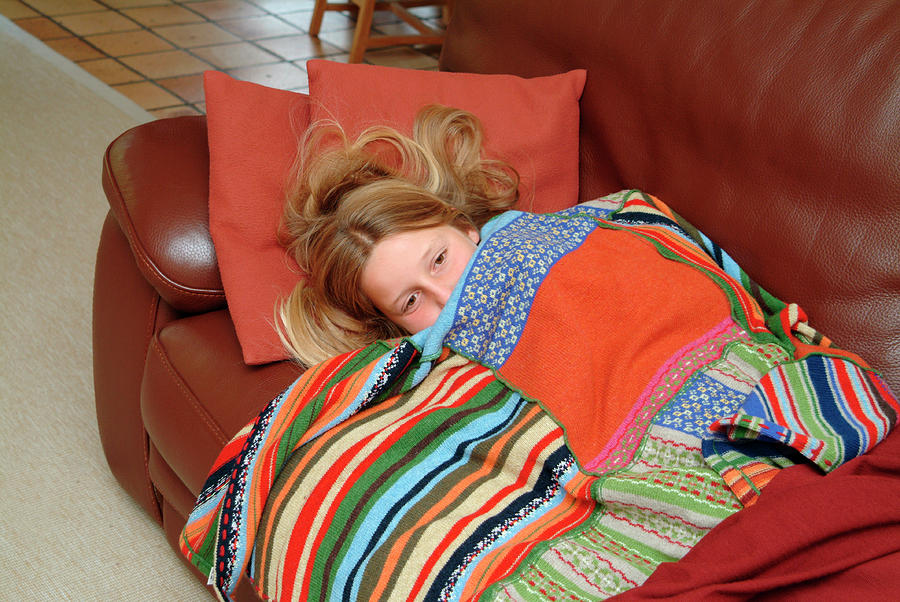 Girl Feeling Unwell Photograph by Science Photo Library Girl Feeling Unwell Photograph by Science Photo Library