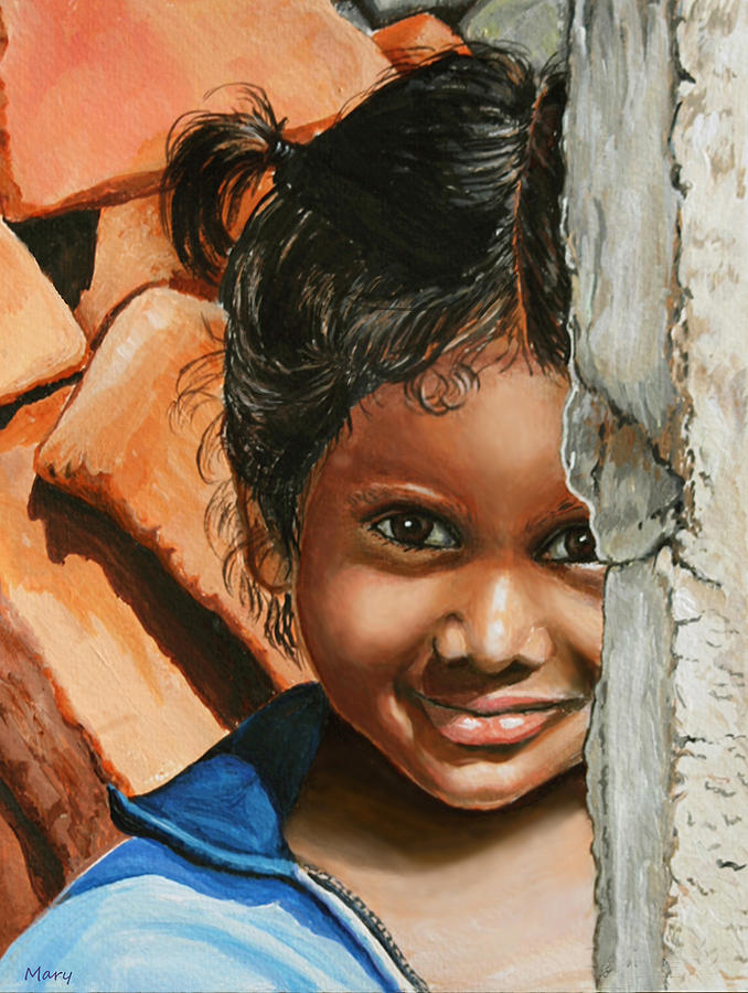 Girl from the Fishing Village Painting by Mary Susanna Turcotte - Fine Art  America