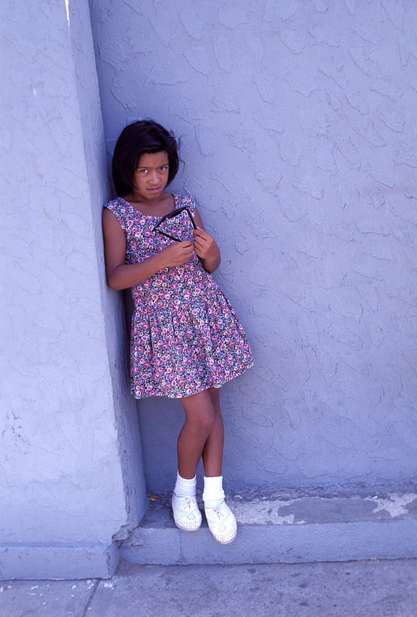 Girl Hiding Photograph By Mark Goebel