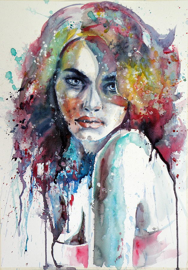 Girl Painting by Kovacs Anna Brigitta
