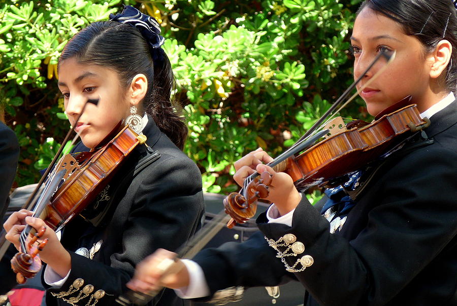 Girl Mariachi Band Photograph by Jeff Lowe