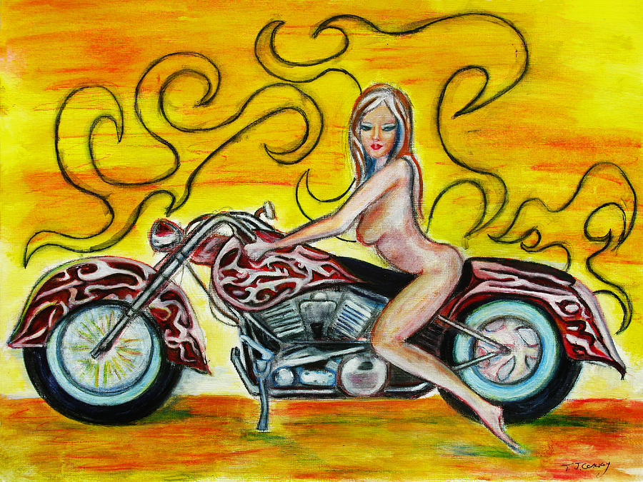 Girl on a Motorcycle  by Tom Conway