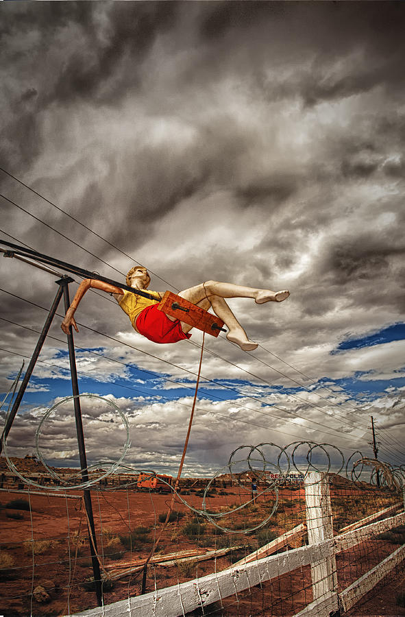 Girl on a Swing Photograph by Gary Warnimont