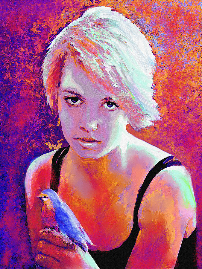 Girl On Fire Digital Art by Jane Schnetlage