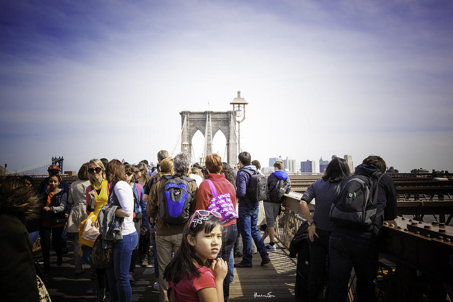 Girl On The Brooklyn Bridge Photograph by Madeline Ellis