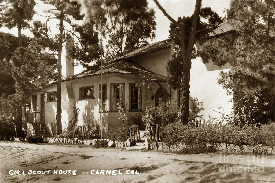 California Photograph - Girl Scout House Carmel California Circa 1935 by Monterey County Historical Society
