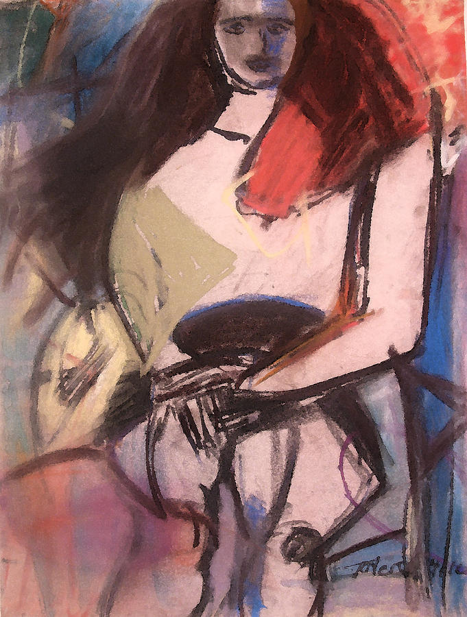 Girl Sitting 2 Painting by Studio Tolere