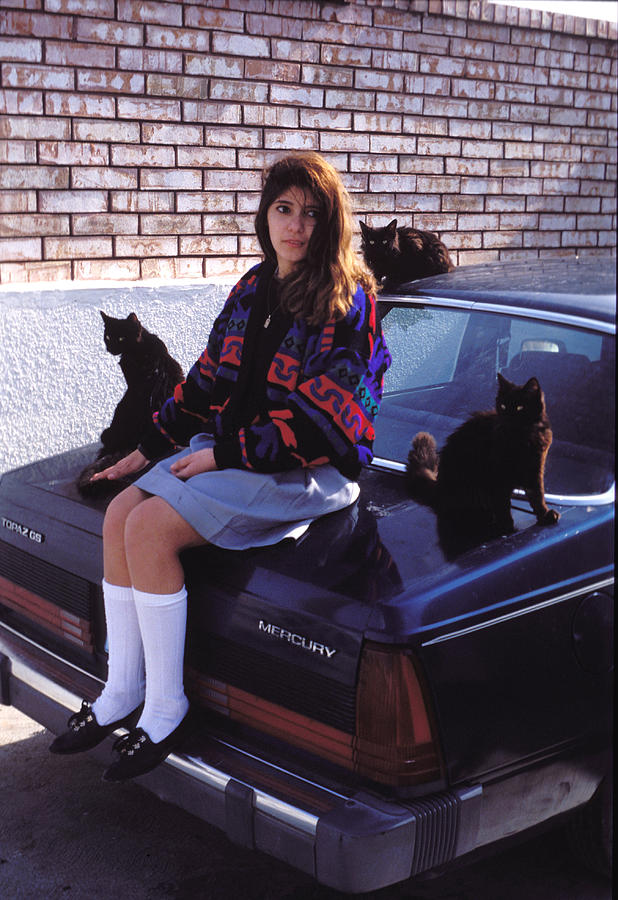Girl With Cats Photograph By Mark Goebel