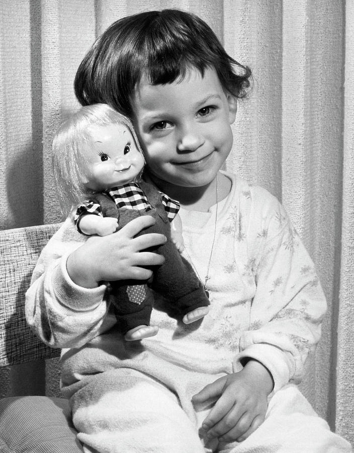 Girl With Doll Photograph by Underwood Archives