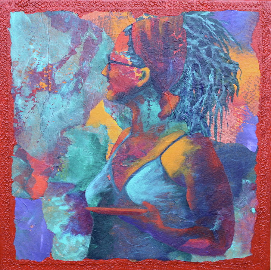 Girl With Dreads Painting by Nancy Jolley