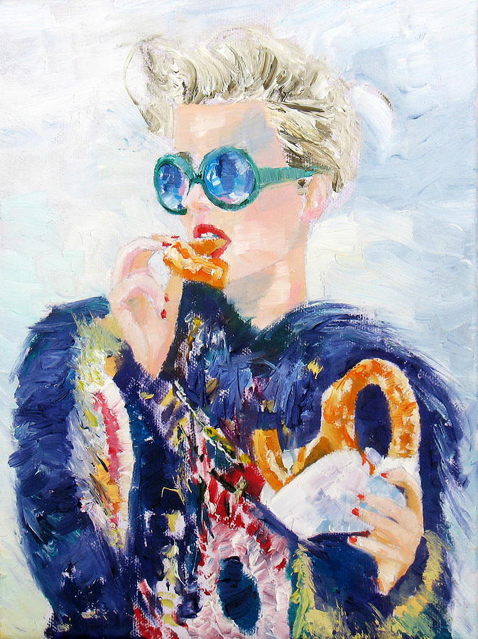 Pretzel popular oil painting