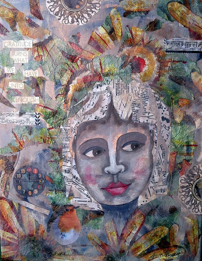 Girl With the Music Hair Mixed Media by Kristina Thompson - Fine Art ...