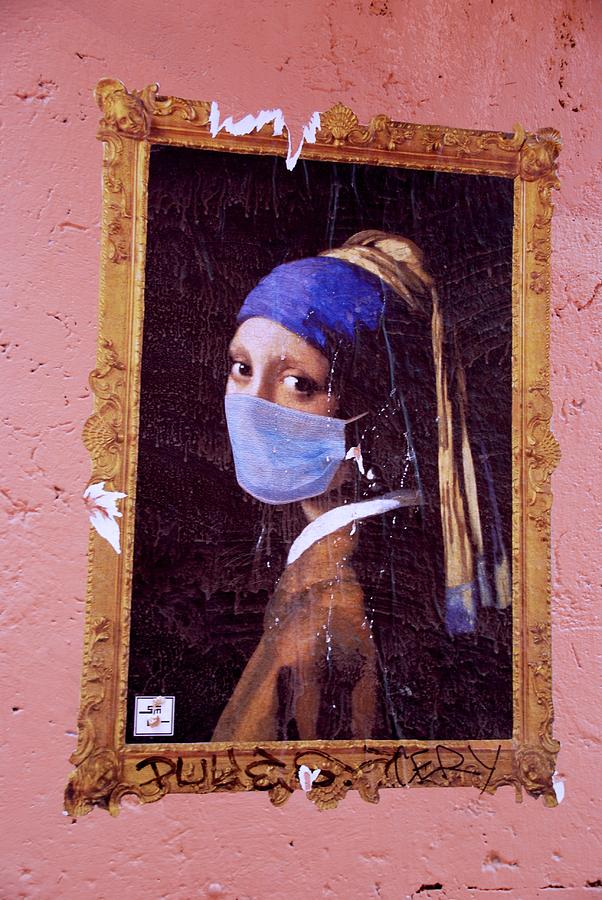 Girl with the Pearl Earring Masked Photograph by Eric Tressler