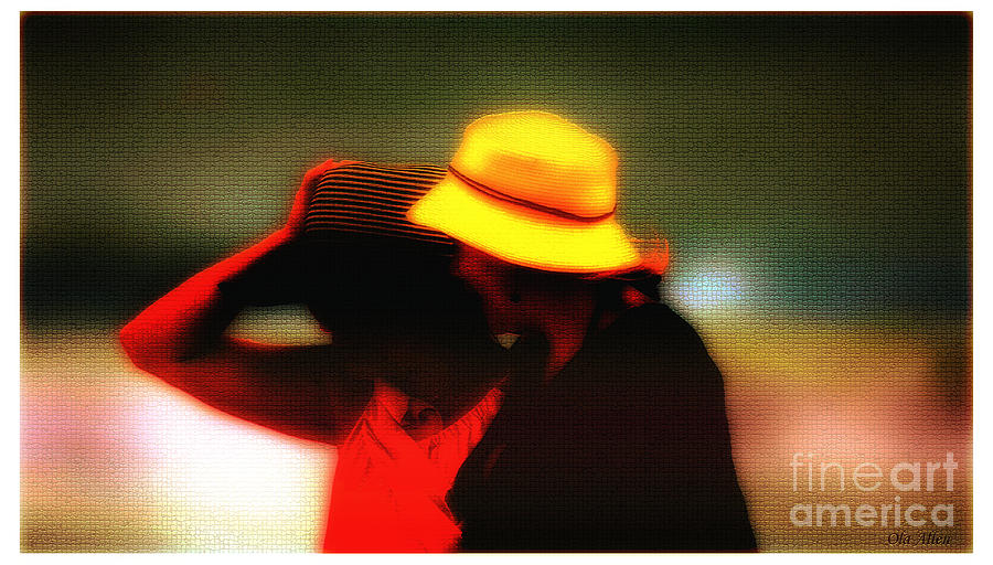 Girlfriends in Hats Photograph by Ola Allen