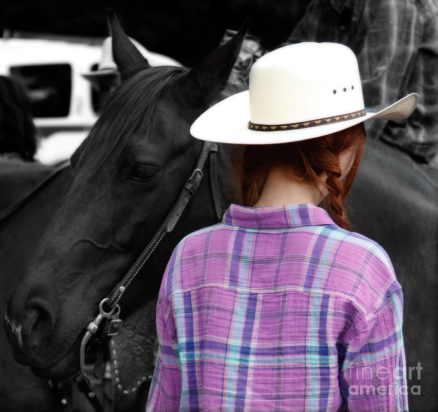 Cowgirl Photograph - Girlfriends by Steven Digman Cowgirl Photograph - Girlfriends by Steven Digman