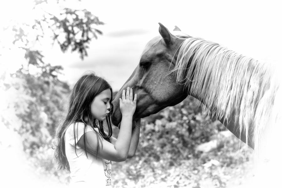 Girls and their Horses Photograph by Eleanor Abramson