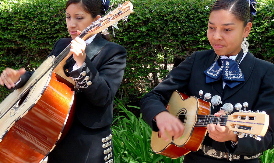 Girls in Mariachi Band Photograph by Jeff Lowe