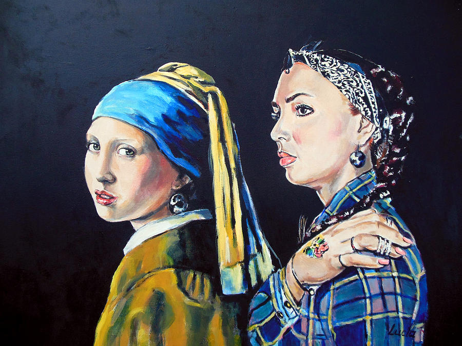 Girls with Pearls Painting by Lucia Hoogervorst