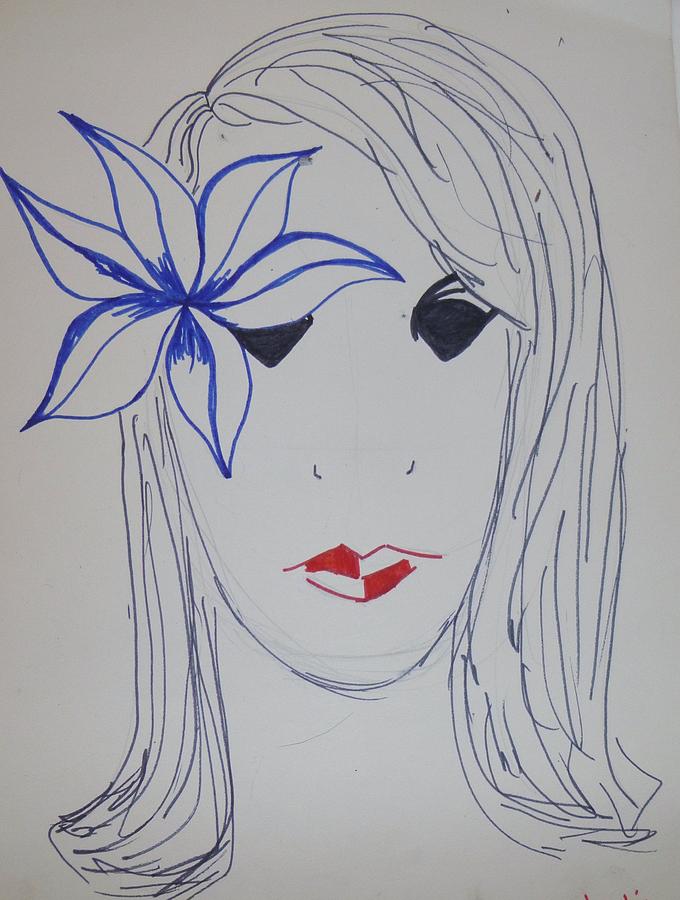 Girly Drawing by Erika Jean Chamberlin