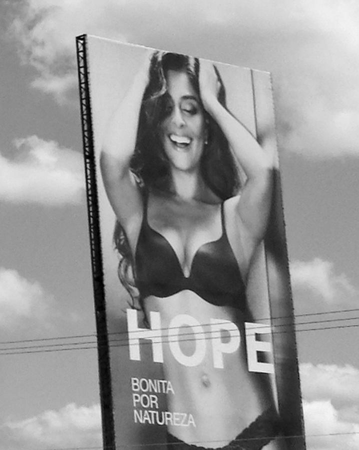Gisele Hope Lingerie Billboard Photograph