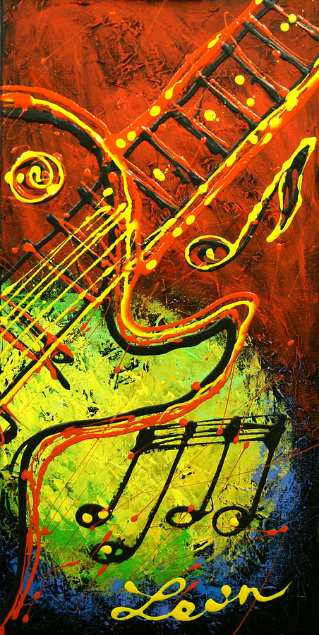 Guitar Painting by Leon Zernitsky - Fine Art America