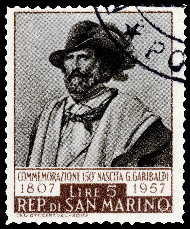 Giuseppe Garibaldi Wearing Hat with Feather Photograph by Phil Cardamone