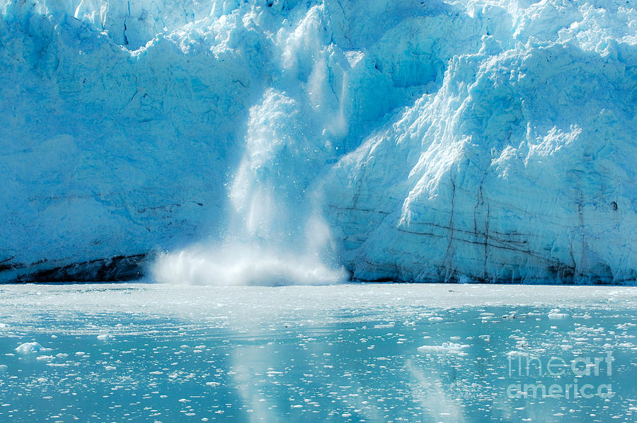 Glacial Calving Photograph by Debra Martz