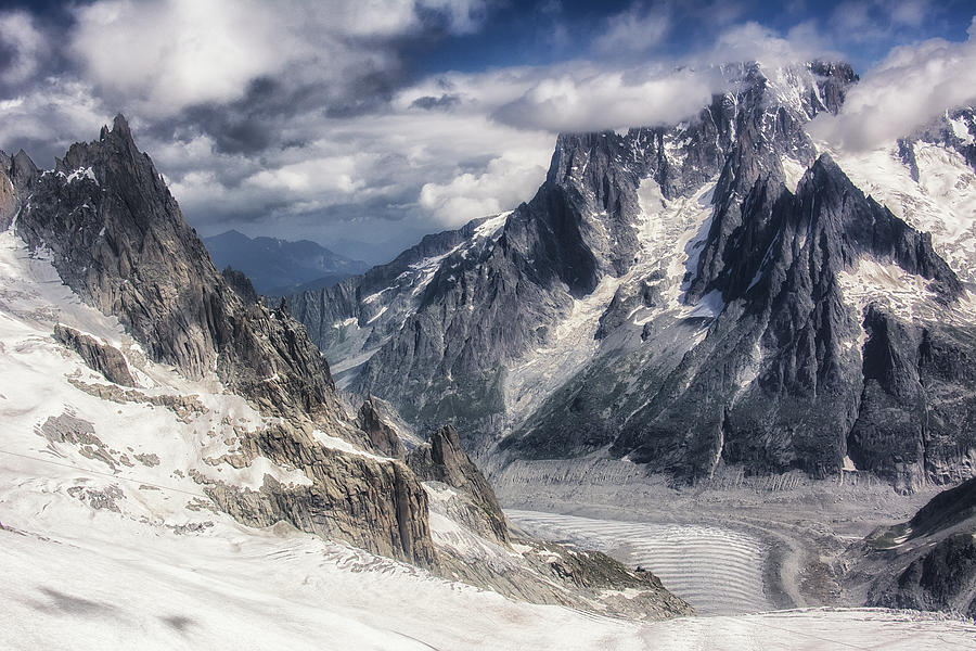 Glacial Peaks Photograph by Wade Aiken