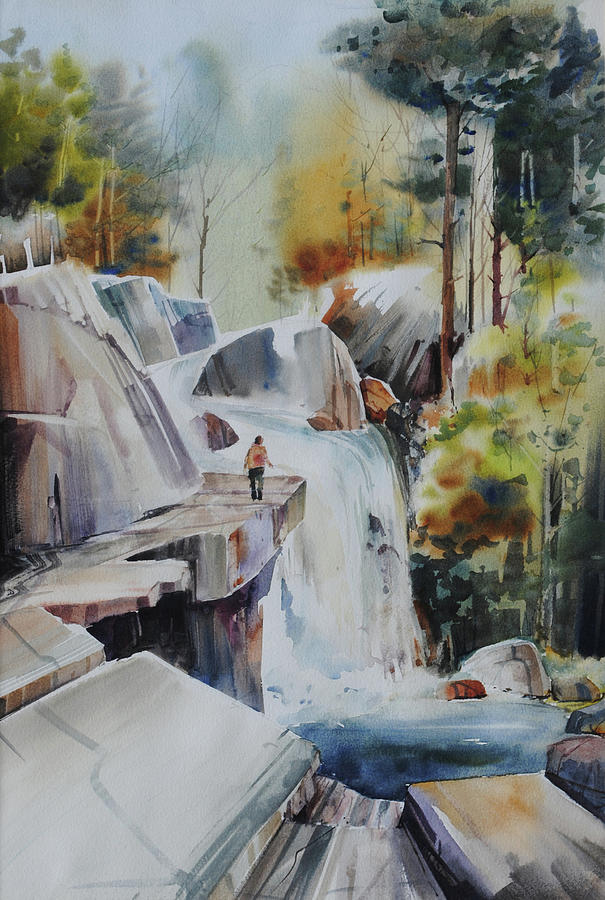 Landscape Painting - Glacial Quarries by P Anthony Visco