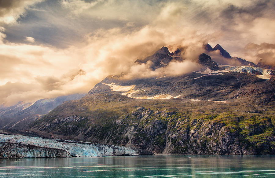 Glacier And Peaks-glacier Bay National Park Photograph