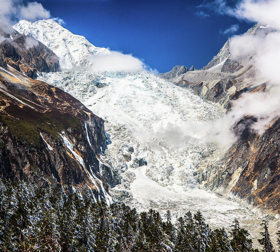 Glacier Beneath On Mount Gongga Photograph by Feng Wei Photography