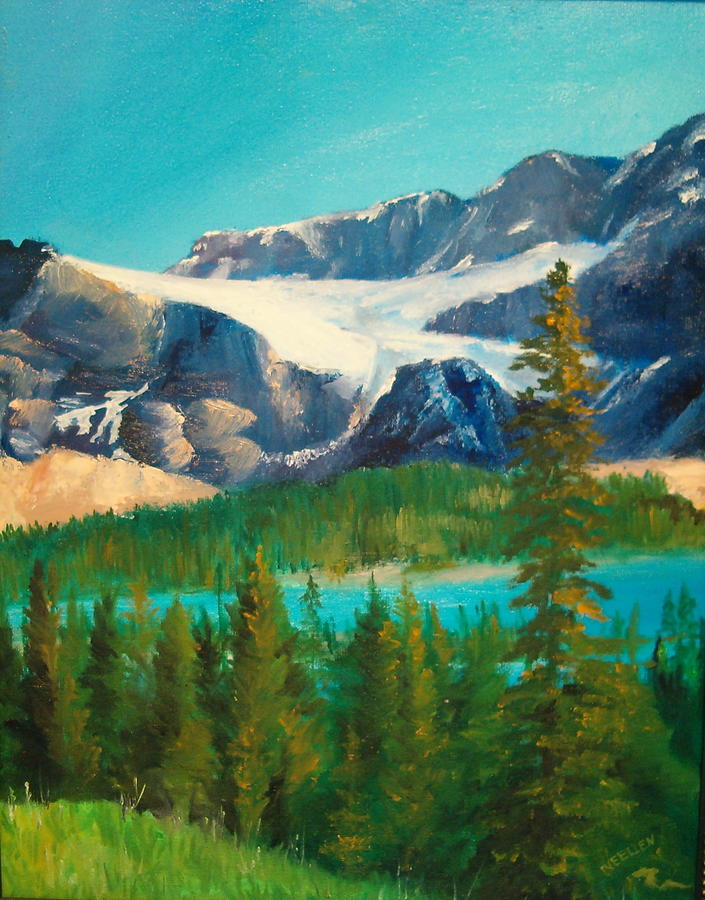 Glacier Painting by Ellen Canfield