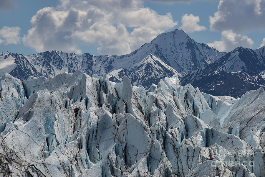 Glacier Formations and Mountain Photograph by David Arment
