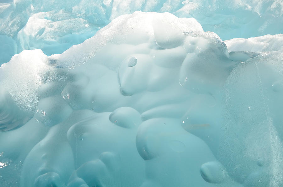 Glacier Ice Blue Ice Close Up Photograph by Tom Wurl