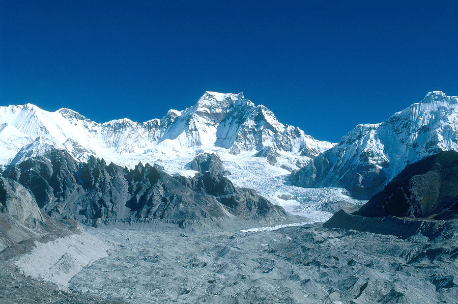 Landscape Photograph - Glacier In The Himalayas by Alison Wright