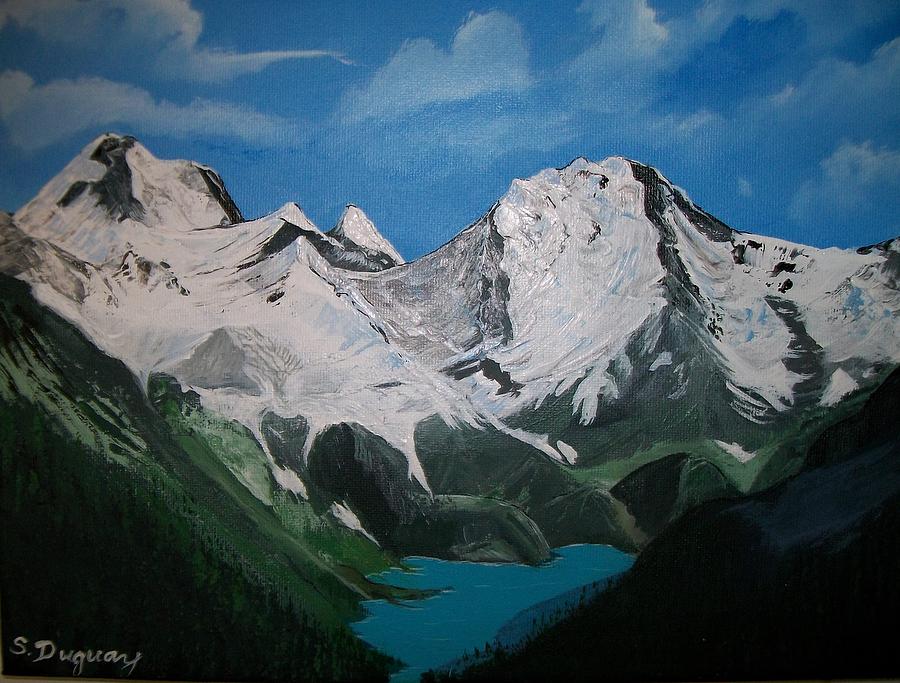 Glacier Lake Painting by Sharon Duguay