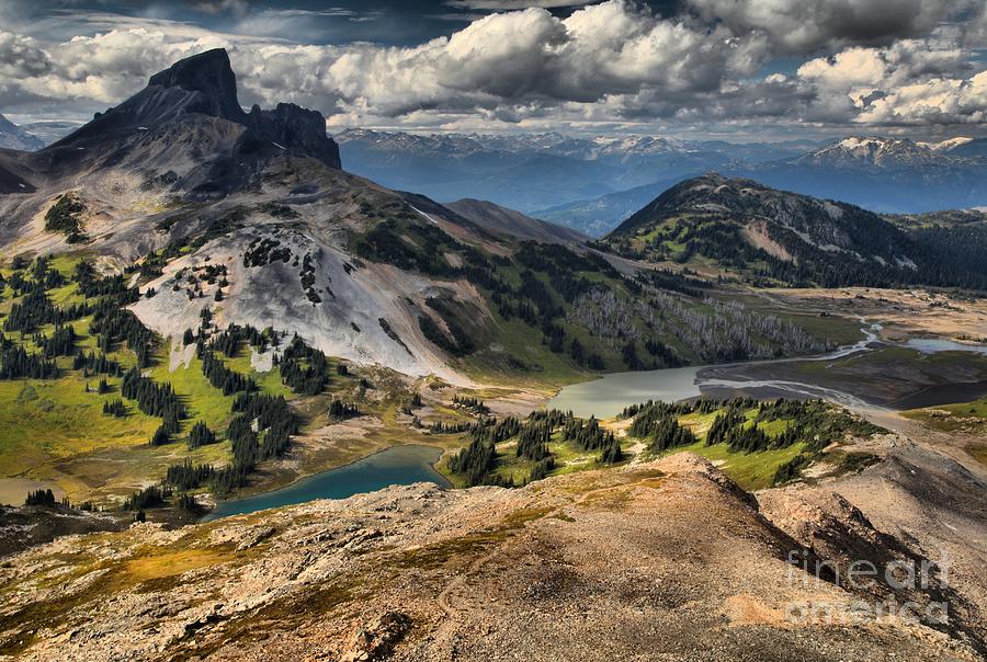 Landscape Photograph - Glacier Lakes Mountain Meadows And Black Tusk by Adam Jewell