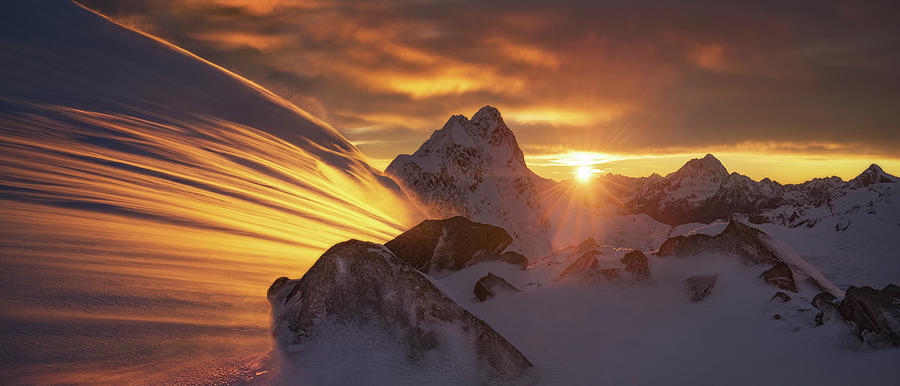 Mountain Photograph - Glacier Light by Yan Zhang