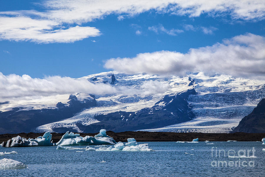Glacier Meets Lake Photograph by Rick Bragan