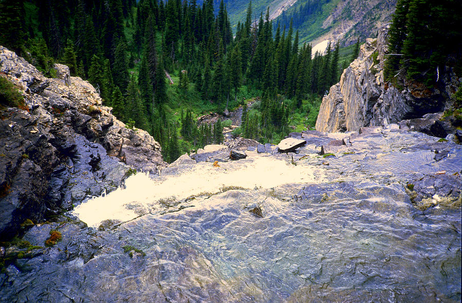 Glacier Mountain Water Falls Photograph by Gordon James