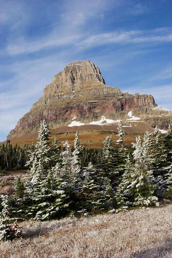 Glacier National Park, Autumn Snow Photograph by Ken Archer - Fine Art ...