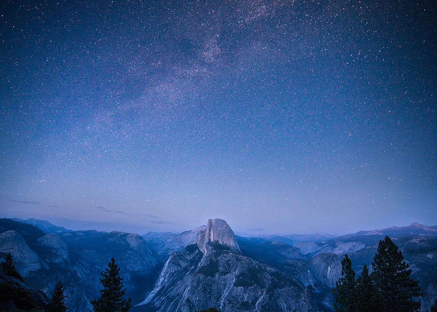 Glacier Point With Milky Way Photograph by Sungjin Ahn Photography