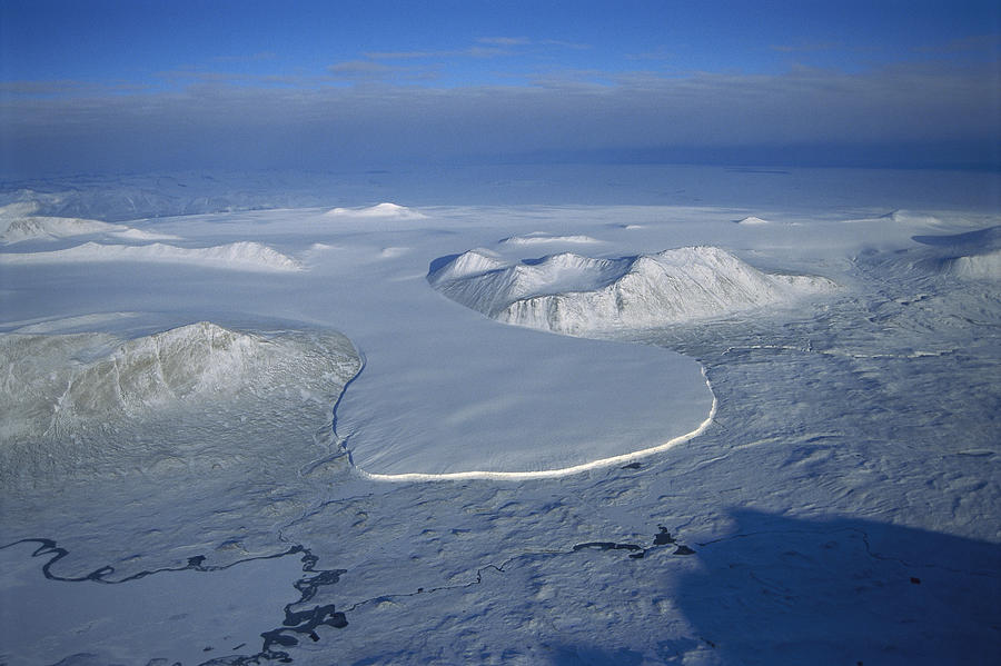 Glacier Spilling Into The Ross Sea Photograph by Tui De Roy