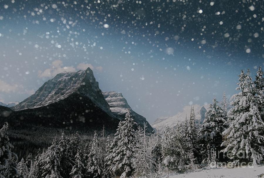 Mountain Photograph - Glacier Winter Wonderland by Jens Larsen