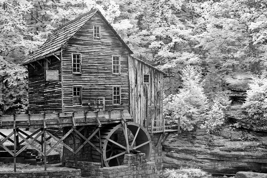 Tree Photograph - Glade Creek Crist Mill by Sharon M Connolly