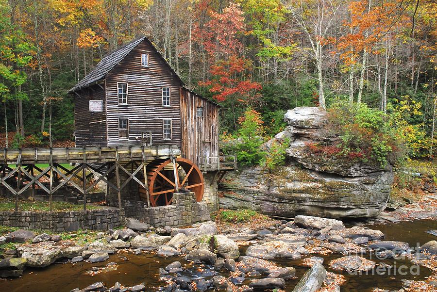 Glade Creek Grist Mill At Babcock State Park in West Virginia Photograph by Willie Harper