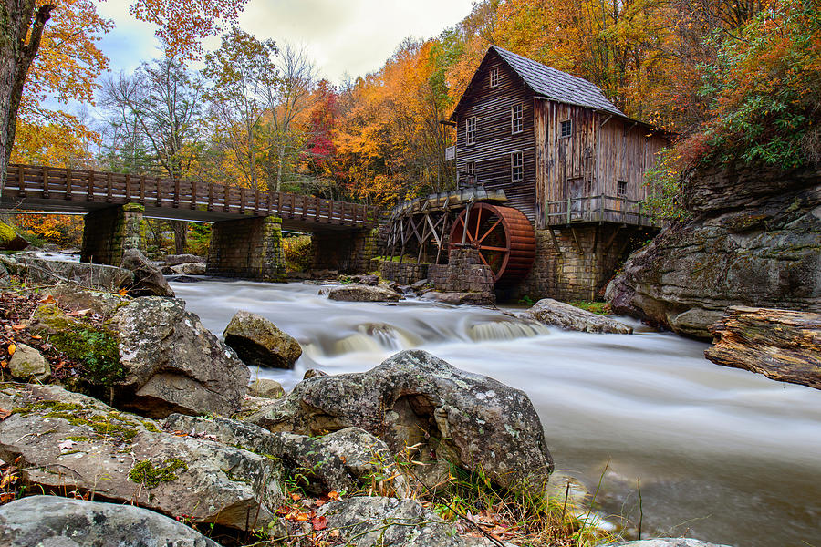 Glade Creek Grist Mill-Babcock State Park West Virginia Photograph by ...