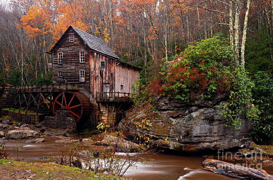 Glade Creek Grist Mill Photograph by Larry Ricker