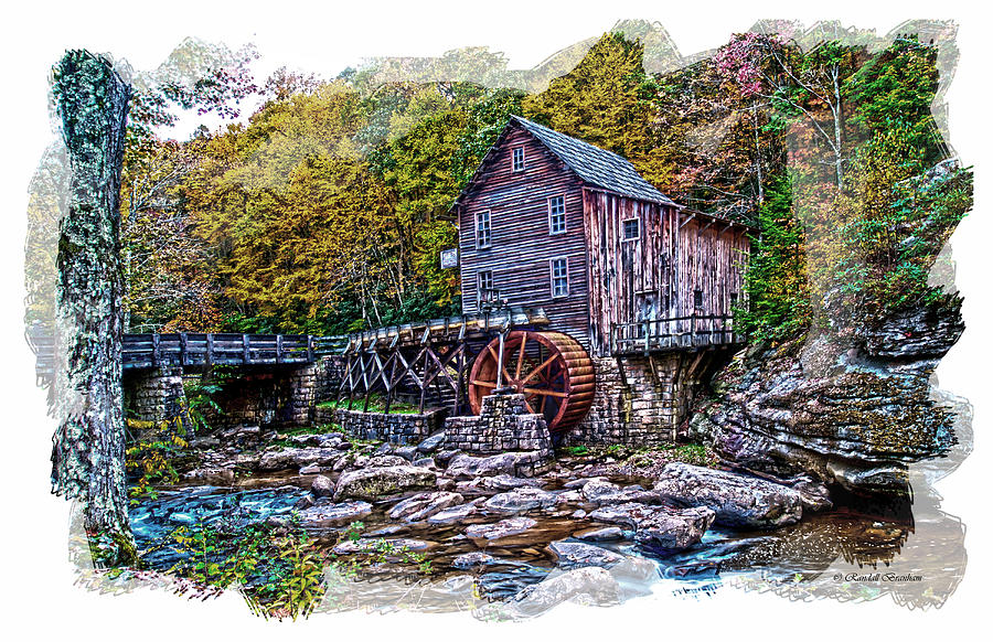 Grist Mill Photograph - Glade Creek Grist Mill by Randall Branham
